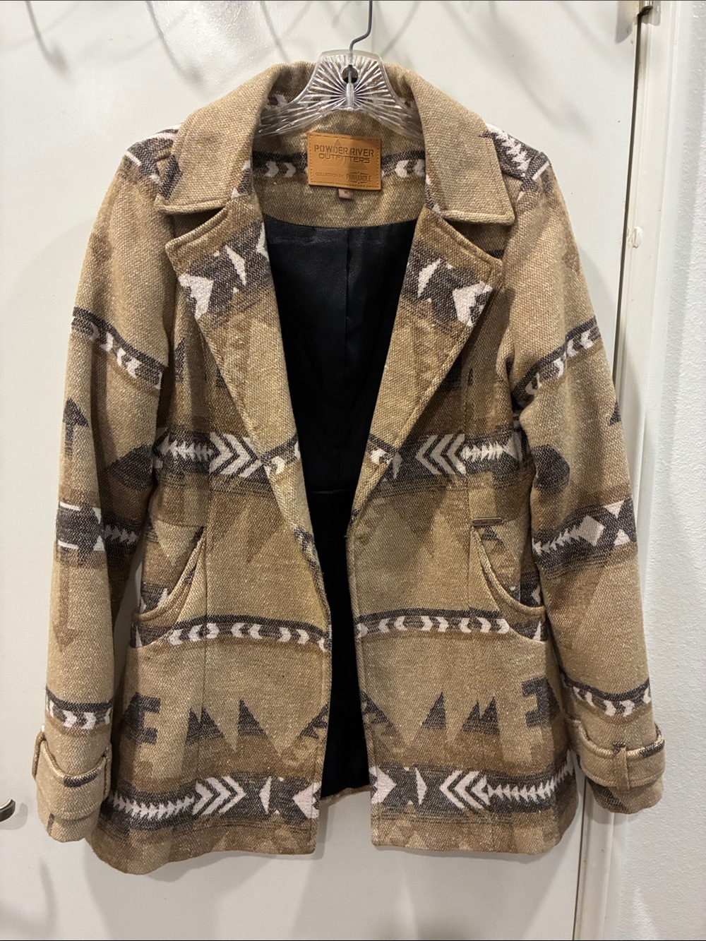 Powder River Outfitters Tan Patterned Tailored Jacket